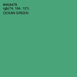 #4AA479 - Ocean Green Color Image